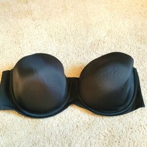 Cacique Black Strapless Bra 46DD